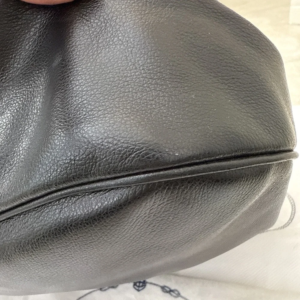 NWT PRADA Black Glace Calf Leather Shopping Tote Bag Purse ALL INCLUSIVE COA BAG - Picture 10 of 16